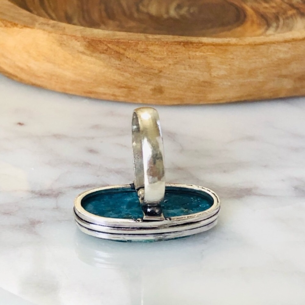 Apatite Silver Ring - Picture 4 of 10